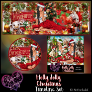 Holly Jolly Christmas Timeline Set