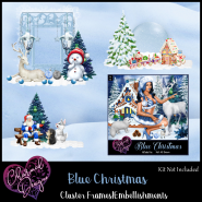 Blue Christmas Clusters 2