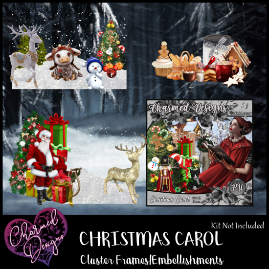 Christmas Carol Clusters/Embellishments - Click Image to Close