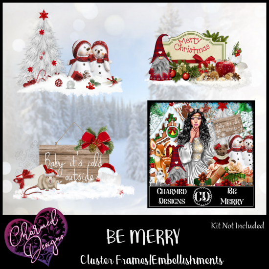 Be Merry Clusters/Embellishments 2 - Click Image to Close