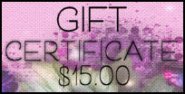 Gift Certificate $15