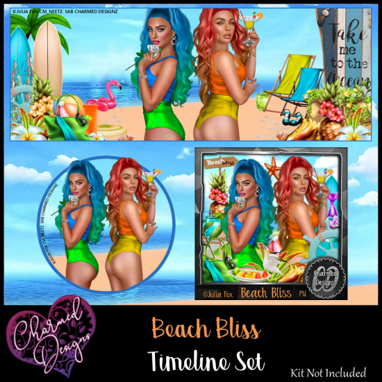 Beach Bliss Timeline Set - Click Image to Close