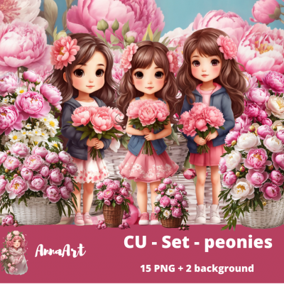 CU - Set - peonies