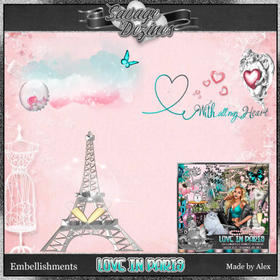 Love In Paris Embellishments