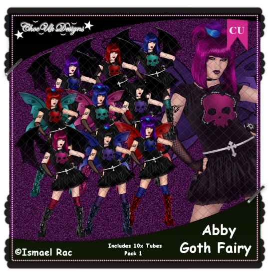 Abby Goth Fairy CU/PU Pack 1 - Click Image to Close