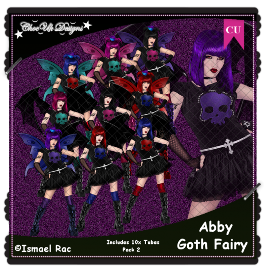 Abby Goth Fairy CU/PU Pack 2 - Click Image to Close