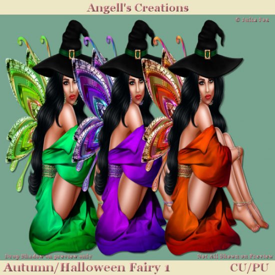 Autumn Halloween Fairy - Set 01 - Click Image to Close