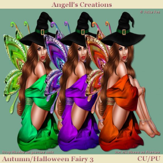 Autumn Halloween Fairy - Set 03 - Click Image to Close