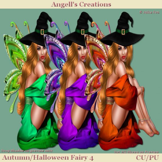 Autumn Halloween Fairy - Set 04 - Click Image to Close