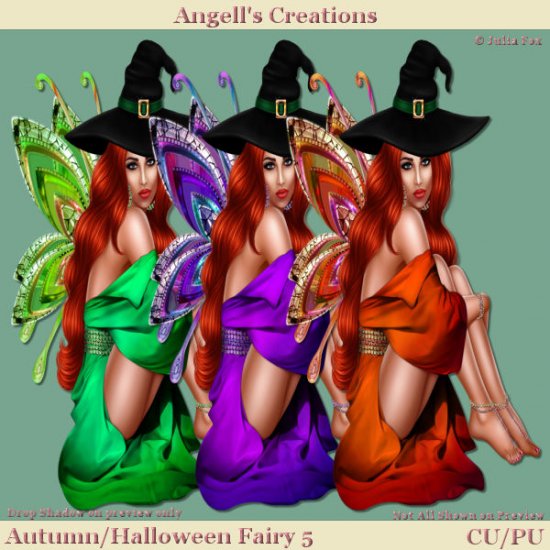 Autumn Halloween Fairy - Set 05 - Click Image to Close