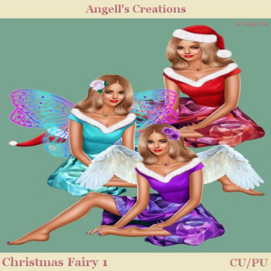 Christmas Fairy - Set 01 - Click Image to Close