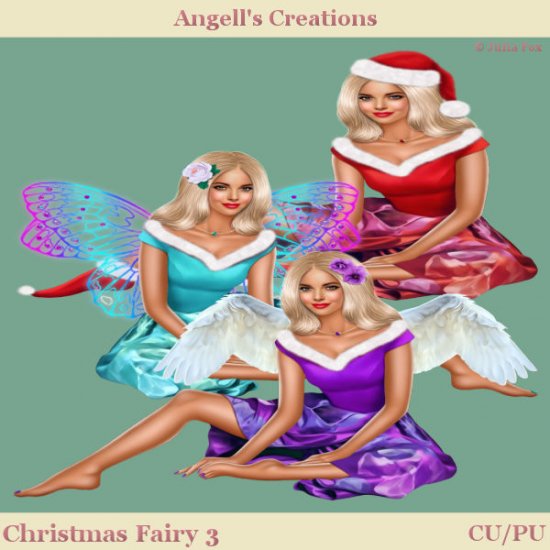 Christmas Fairy - Set 03 - Click Image to Close