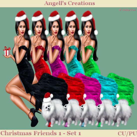 Christmas Friends 1 - Set 01 - Click Image to Close