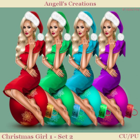 Christmas Girl 1 - Set 02 - Click Image to Close