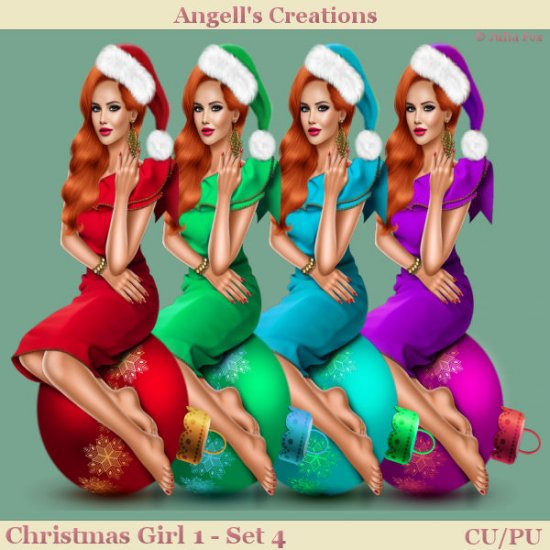 Christmas Girl 1 - Set 04 - Click Image to Close