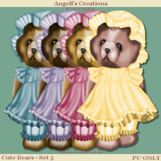 Cute Bears - Set 05 - Click Image to Close