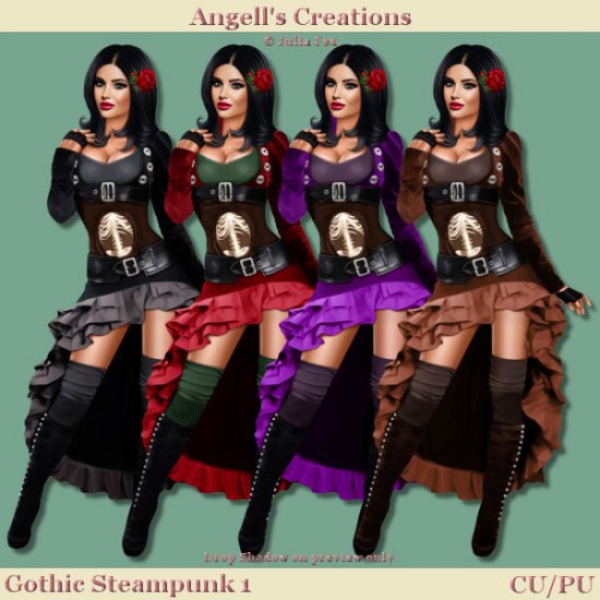 Gothic Steampunk - Set 01 - Click Image to Close