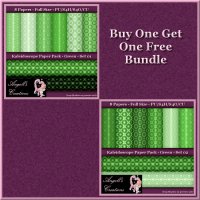 Green Kaleidoscope Paper Pack Bundle - FS