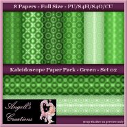Green Kaleidoscope Paper Pack FS - Set 02