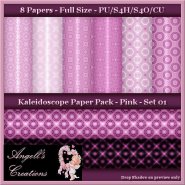 Pink Kaleidoscope Paper Pack FS - Set 01