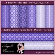 Purple Kaleidoscope Paper Pack FS - Set 02