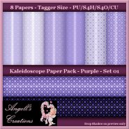 Purple Kaleidoscope Paper Pack TS - Set 01
