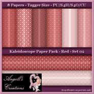 Red Kaleidoscope Paper Pack TS - Set 02