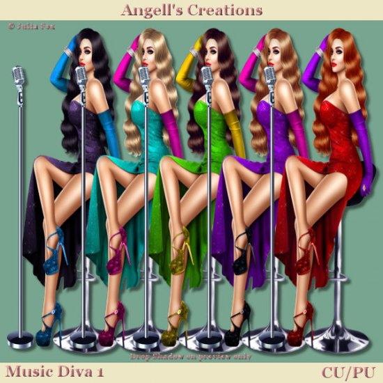 Music Diva - Set 01 - Click Image to Close