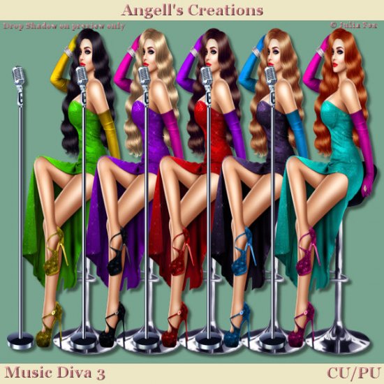 Music Diva - Set 03 - Click Image to Close