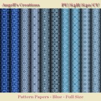 Blue Pattern Paper Pack - Full Size