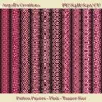 Pink Pattern Paper Pack - Tagger Size