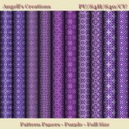 Purple Pattern Paper Pack - Full Size