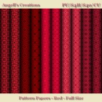 Red Pattern Paper Pack - Full Size