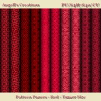 Red Pattern Paper Pack - Tagger Size