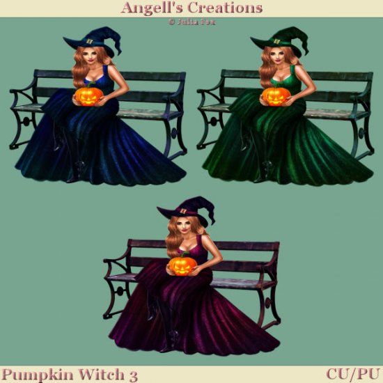 Pumpkin Witch - Set 03 - Click Image to Close