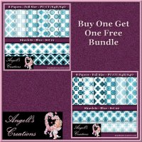 Blue Sinedots Paper Pack Bundle - FS