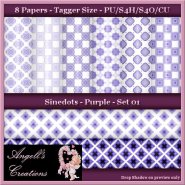 Purple Sinedots Paper Pack - TS - Set 01