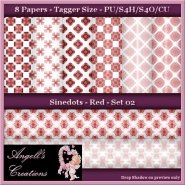 Red Sinedots Paper Pack - TS - Set 02