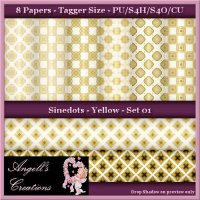 Yellow Sinedots Paper Pack - TS - Set 01