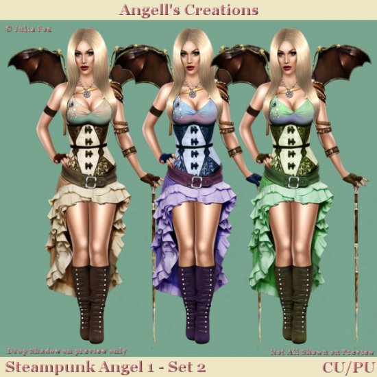 Steampunk Angel 1 - Set 02 - Click Image to Close