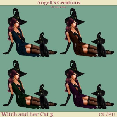 Witch and her Cat - Set 03