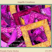Purple Party Photoshop Styles