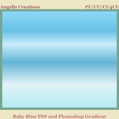 Baby Blue PSP and Photoshop Gradient