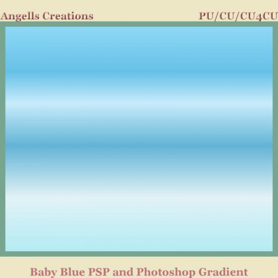 Baby Blue PSP and Photoshop Gradient - Click Image to Close