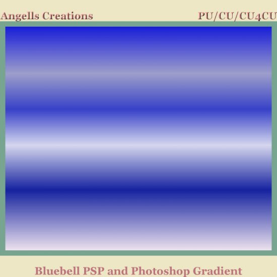 Bluebell PSP and Photoshop Gradient - Click Image to Close