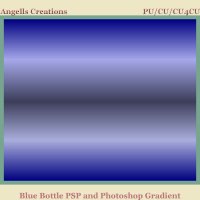 Blue Bottle PSP and Photoshop Gradient