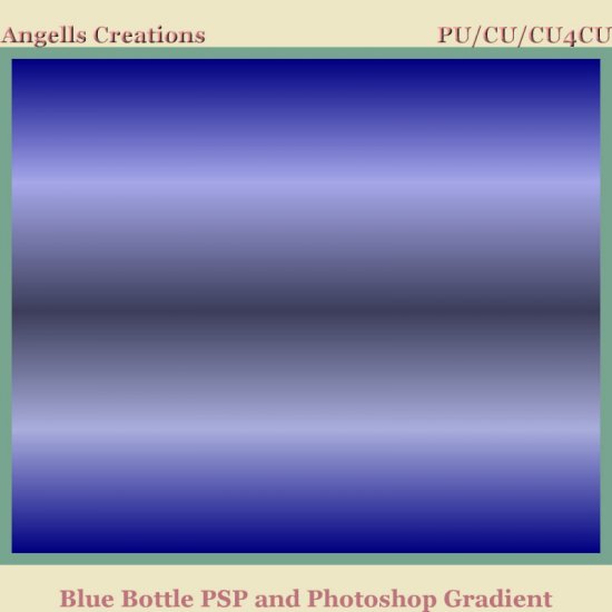 Blue Bottle PSP and Photoshop Gradient - Click Image to Close