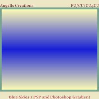 Blue Skies PSP and Photoshop Gradient 1