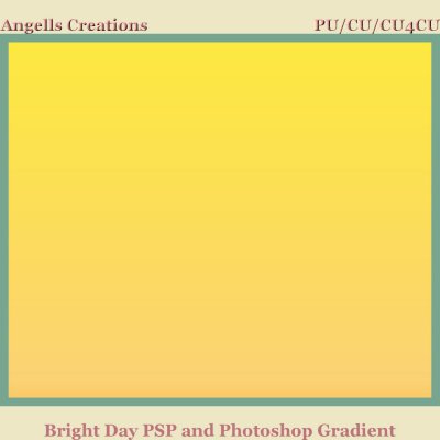 Bright Day PSP and Photoshop Gradient
