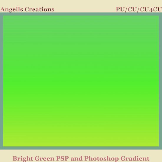 Bright Green PSP and Photoshop Gradient - Click Image to Close